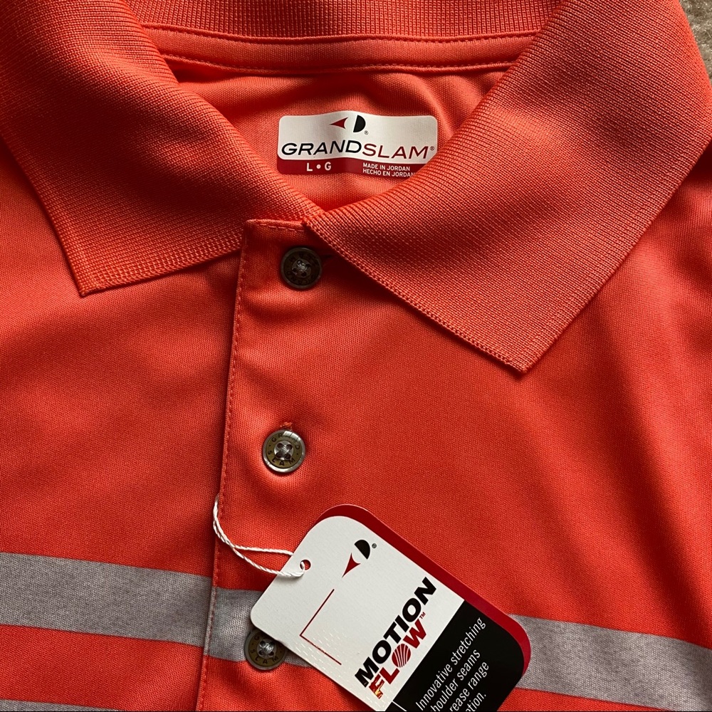 NWT Grand Slam Polo-Hot Coral